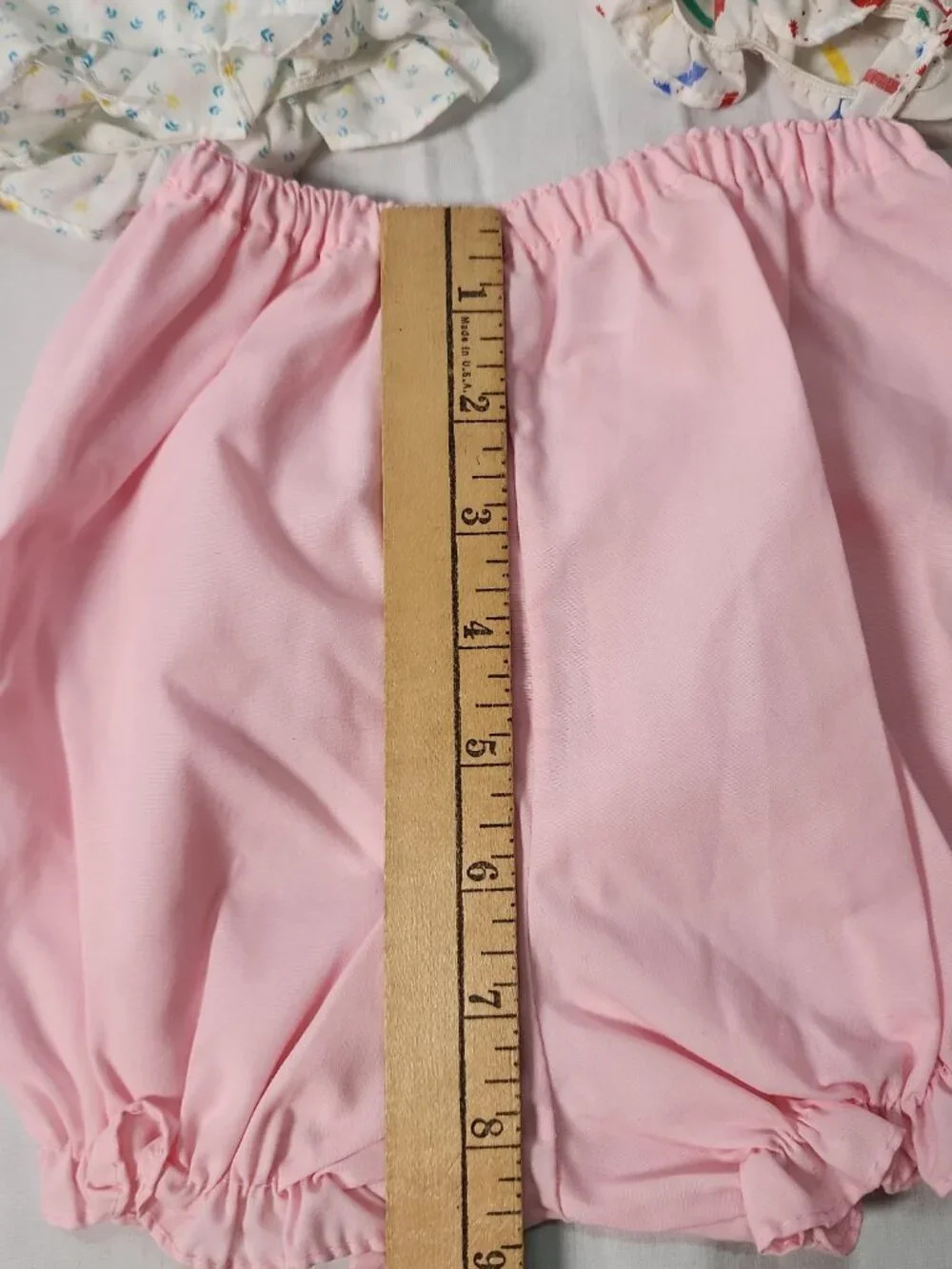 Handmade Baby Bloomers Lot 3 Confetti Sprinkle Pastel Pink 6-12M Diaper Cover
